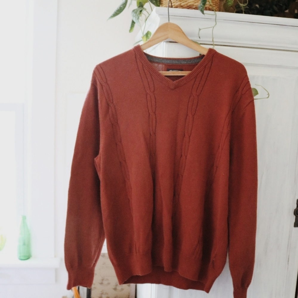 4/$20 Burnt Orange sweater - Picture 1 of 2